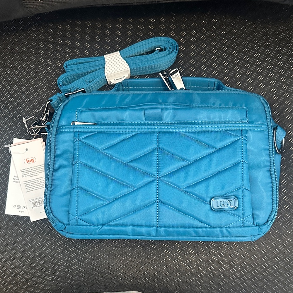 Lug Scoop 2 crossbody in ocean blue NEW with tags (NWT)